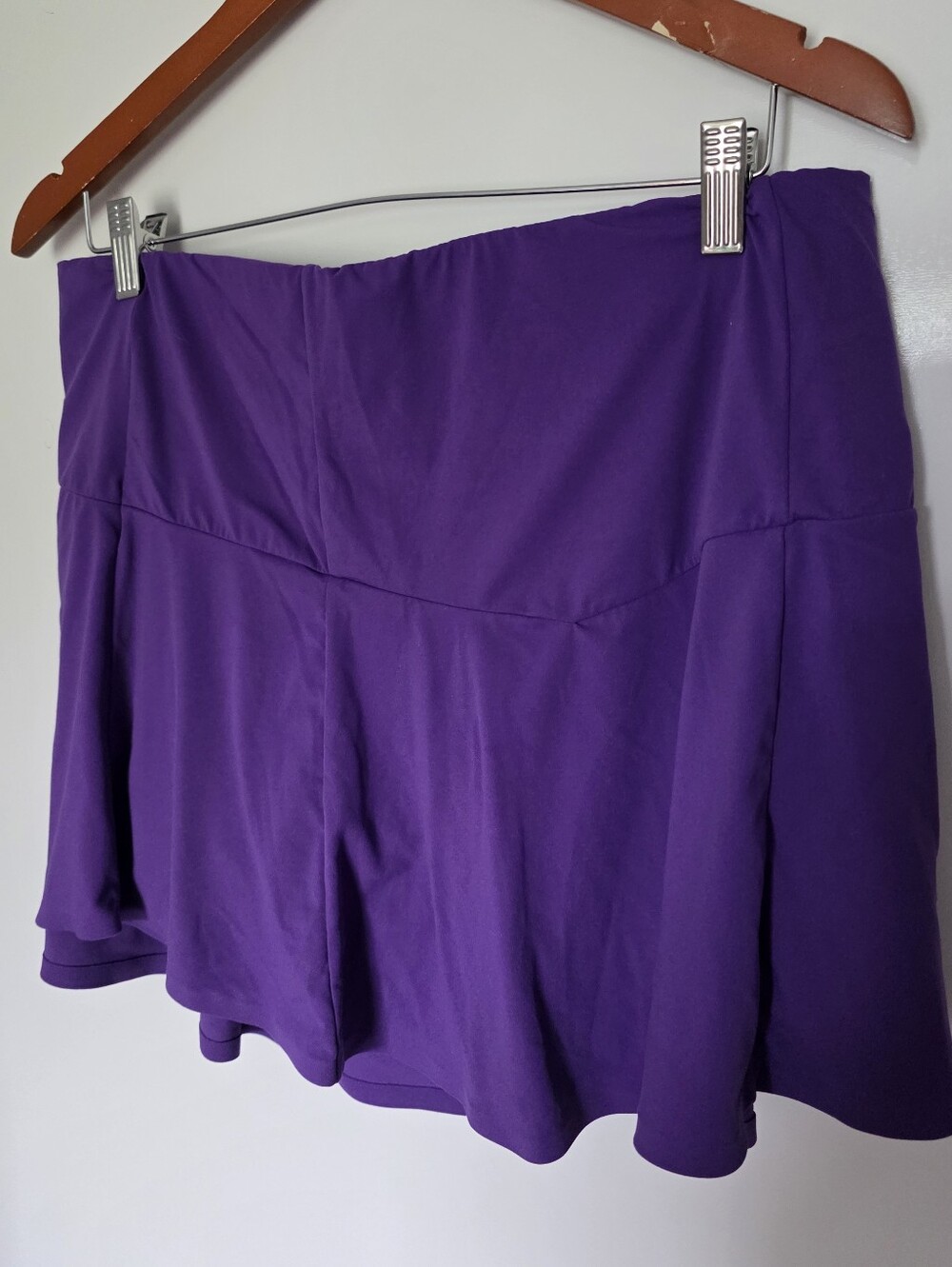 JOYLAB Womens Athletic Purple Golf Pickleball Skort Built in ShortsWide Waist L